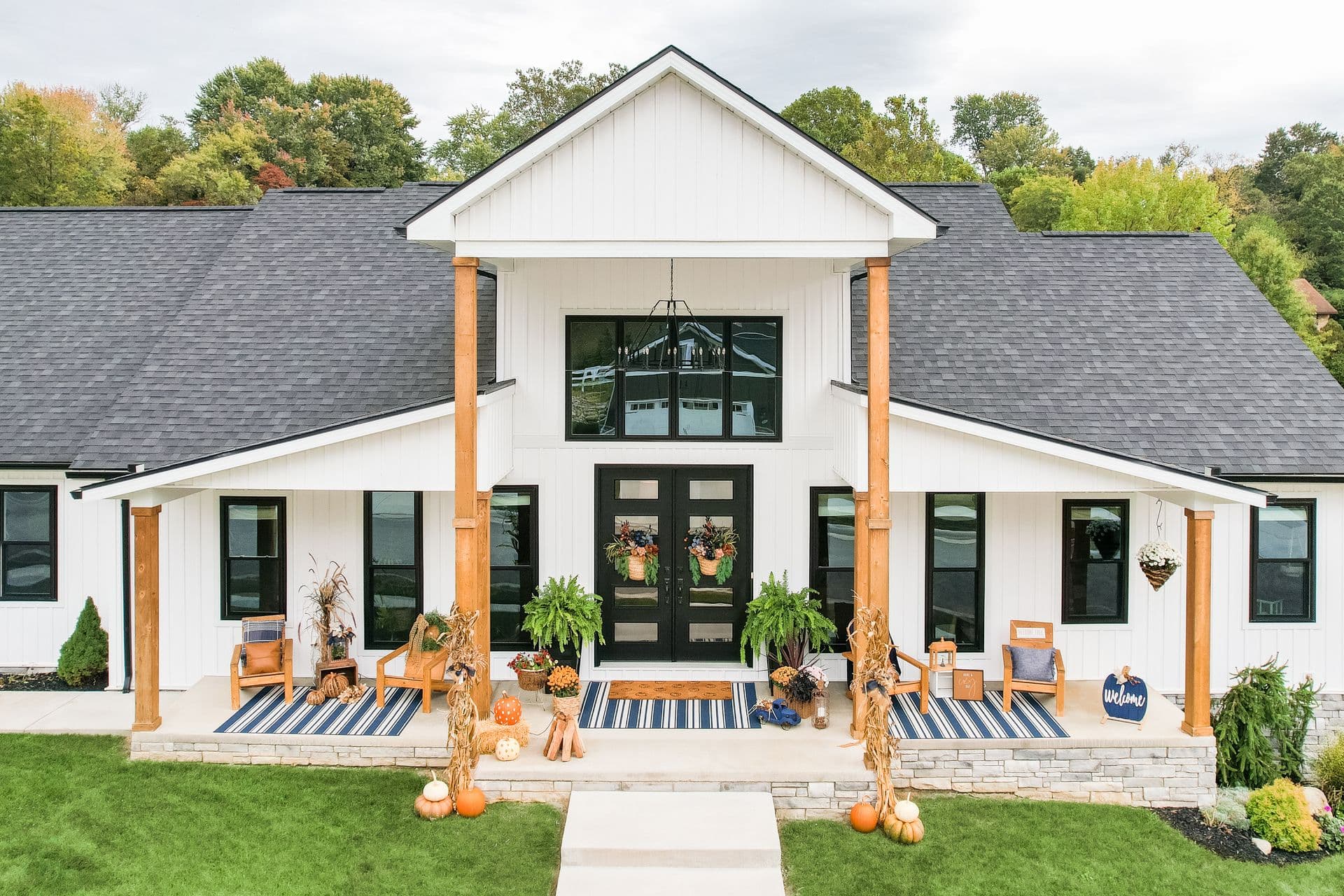 Coal Black Endure Double Hung and Picture Windows - Whole House Exterior 1.jpg
