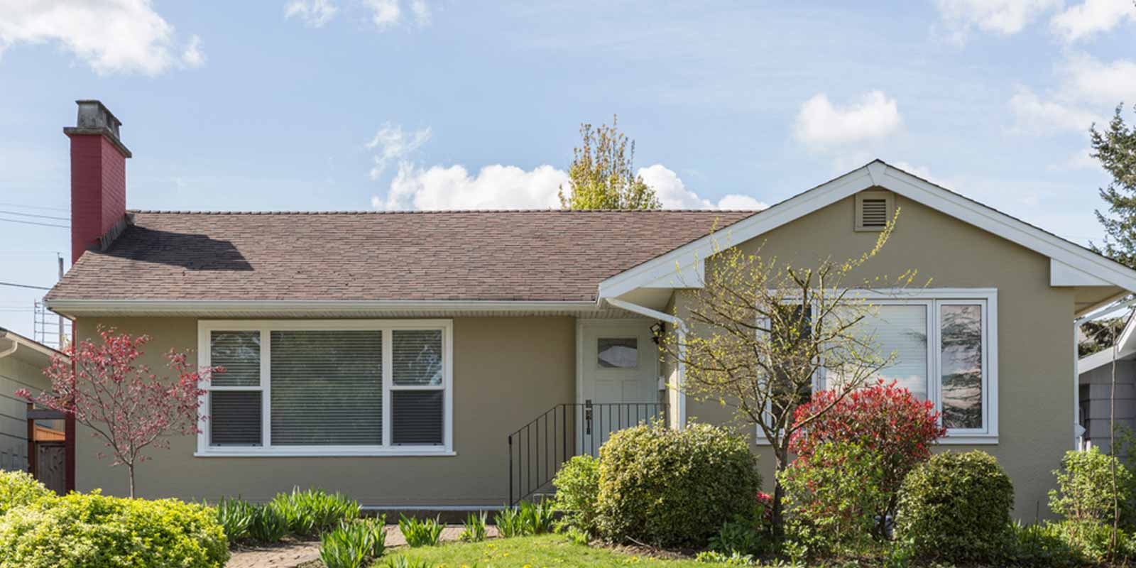 gray siding house
